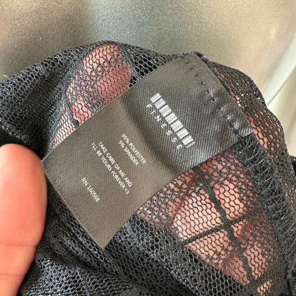 Finesse sheer mesh leggings black XS - Picture 3 of 6